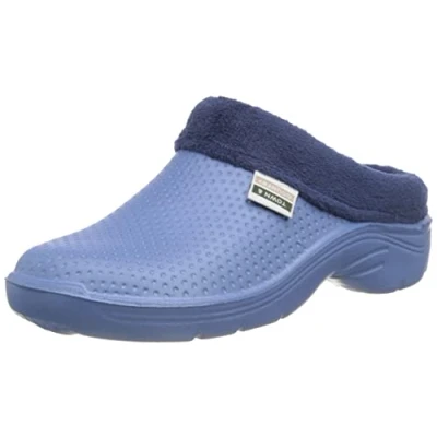 Image of Town &amp; Country Fleecy Cloggies Navy Size 4