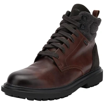 Image of Geox Men&#039;s U Faloria B ABX Ankle Boot, Coffee, 7 UK
