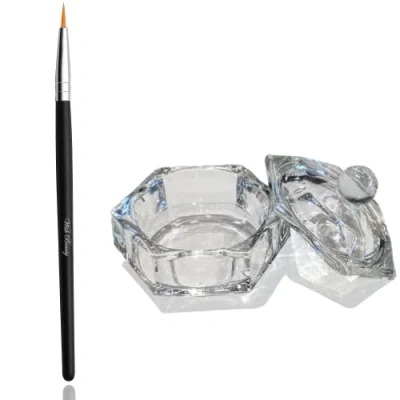 Image of Glamified Tint Lash Brush + Dappen Mixing Dish Eyelash Eyebrow Tinting