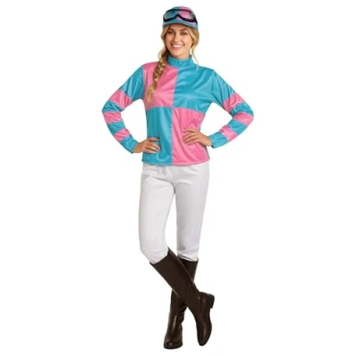 Image of Fun Shack Horse Jockey Fancy Dress Women, Costume Outfits Dress, Adult Women Medium
