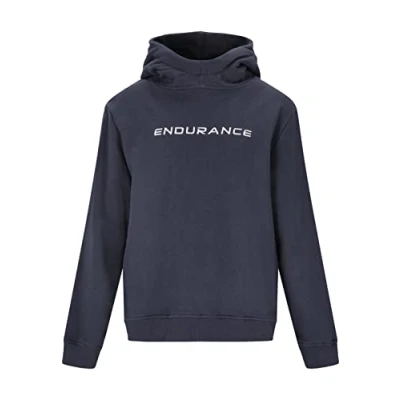 Image of Endurance Kids&#039; Glakrum Hoody Size 12 Lightweight, Breathable Blue Running Top