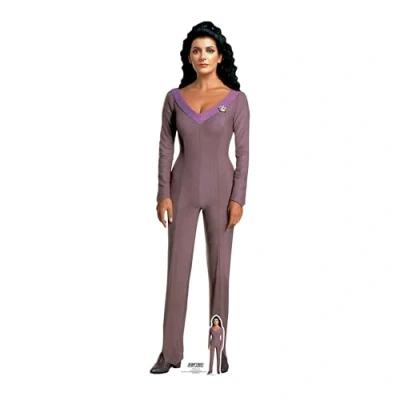 Image of Star Cutouts SC4682 Deanna Troi Cardboard Cut Out Height 163cm Ideal for Trek Theme, Parties, Birthdays, Collectors &amp; Fans, Room Decorations Events