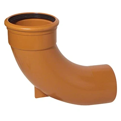 Image of Rest Bend (Single Socket) 110mm Underground Drainage Pipe Fittings Trap Gulley Socket Grid Coupler