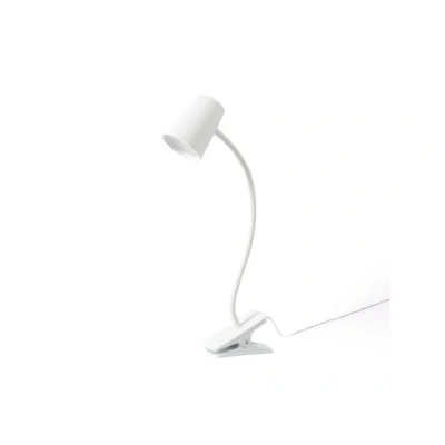Image of Lindby Ailina LED table lamp, clamp base, white