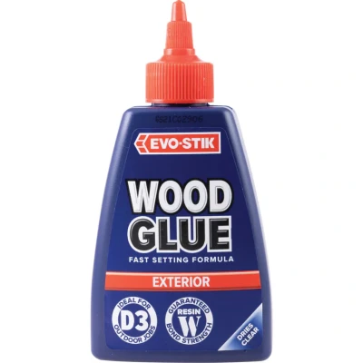 Image of EVO STIK Exterior Wood Glue D3, Weatherproof, Extra Strong, Fast Setting, Suitable For All Types, Dries Clear, 250ml