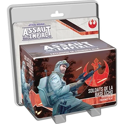 Image of Asmodee UBISWI23 Star Wars Edge Assault on Empire Echo Base Soldiers Expansion Miniatures Game Ages 14+ 2 5 Players 60 120 MIN, Multicolored