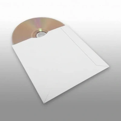Image of Dragon Trading CD DVD Strong Cardboard Sleeves Protective Storage Envelopes with Window Pack of 25