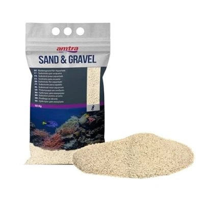 Image of Amtra White QUARTZ, Fine Quartz Sand for Aquarium, Grain 0.1 0.7 mm, Quantity 10 kg