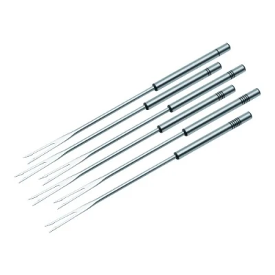 Image of KUHN RIKON 32208 Meat Fondue Forks of Stainless Steel 6 Pieces, Silver, 26.5 x 1.5 cm