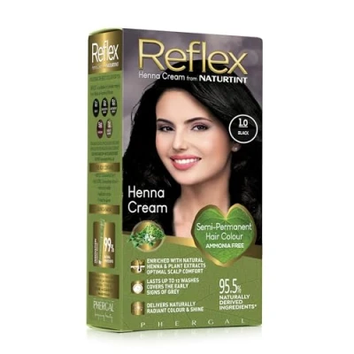 Image of Naturtint Reflex Semi Permanent 1.0 Black 110ml