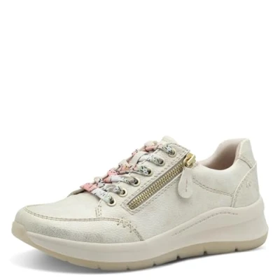 Image of Jana Women&#039;s Damen Vegan Komfort Sneaker, Gold, 6 UK