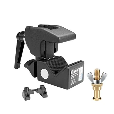 Image of Adam Hall Accessories SUPER Clamp SET 1 Universal Hook with Toggle Black and Bolt SS018
