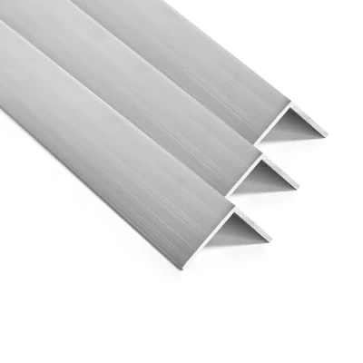 Image of nielsen Aluminium L Shaped Angle Profile, Pack of 3, Natural Mill Finish 2000x15x15 mm, Thickness 1mm, Length 2m, Corner Trim, Edge Protection, Finishing and Decoration