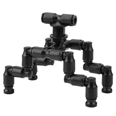 Image of Reptiles Terrarium Nozzle, 360Adjustable 4 Head Reptile Fogger Mist Sprinkler Pet Cooling System for Rainforest Tank Aquarium