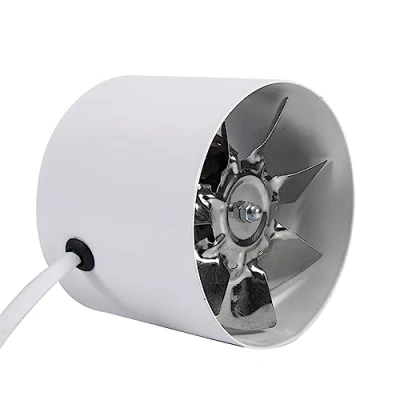 Image of 4 Inch Inline Duct Fan Booster Exhaust Blowers Ventilation Vent Blower for Home Indoor
