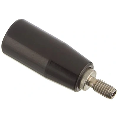 Image of HALDER 24530.0210 Cylinder Handles, Black, d1=18 mm / d2=M6 Rostfreier Stahl