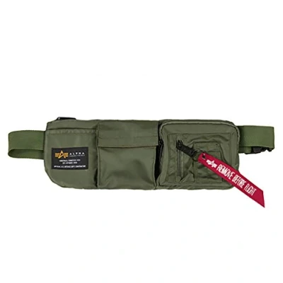 Image of Alpha Industries CREW Utility BAG Unisex Bum bag, Size: One Size, Sage green