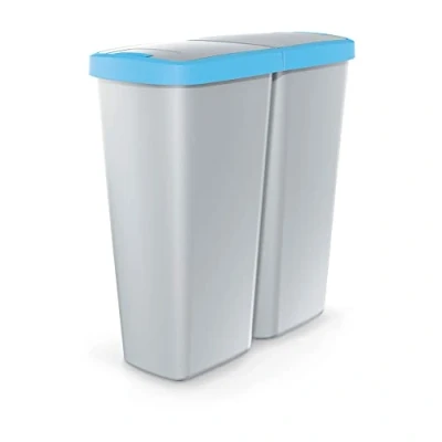 Image of KEDEN Waste Bin with 2 Independent Lids 50L
