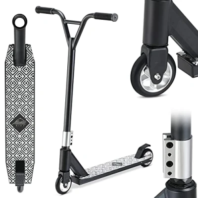 Image of Sportana Premium Stunt Scooter 100 mm PU Rollers 360 Spin Y Handlebar ABEC 9 Freestyle Kick Adults Children Trick Tundra