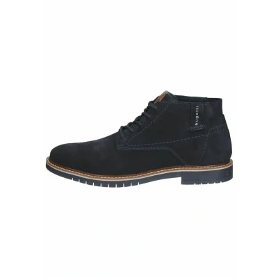 Image of bugatti Laceup ankle boots Dark blue, Men&#039;s, Size: 9.5, blue Suede