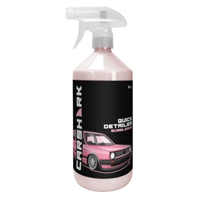 Image of CARSHARK Bubblegum Quick Detailer 1 Litre Spray, Cleans and Protects Vehicle Finish, Spray Wipe