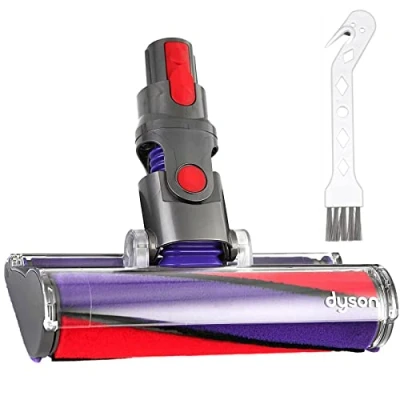 Image of SPARES2GO Soft Roller Head compatible with Dyson V10 V11 SV12 SV14 Vacuum Floor Brush Tool
