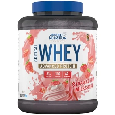Image of Applied Nutrition Critical Whey 2kg Strawberry Milkshake