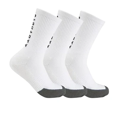 Image of Carhartt Men&#039;s Force Midweight Logo Short Crew Sock 3 Pack, White, X Large (Pack of 3)