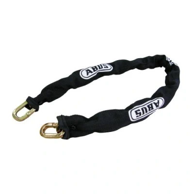 Image of ABUS 8KS chain for securing bicycles, objects and more 8 mm thick can be combined with a padlock 85 cm long, black