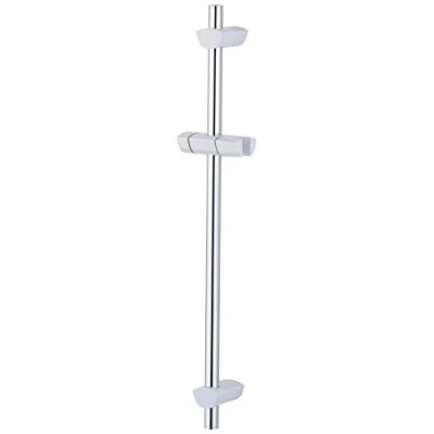Image of Bristan EVC ADR01 WC EVO Riser Rail with Adjustable Fixing Brackets White/Chrome Plated