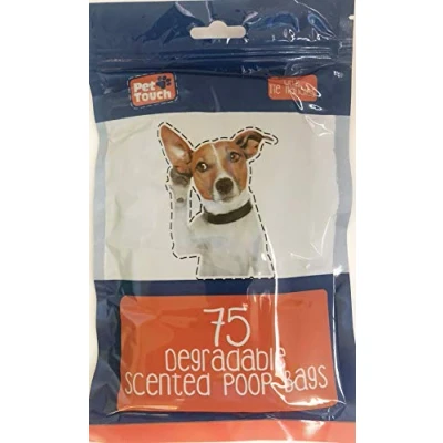 Image of Pet Touch 75 Degradable Scented Poop Bags With Handles
