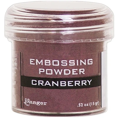 Image of Ranger Cranberry Metallic Embossing Powder, Synthetic Material, Red, 4.4 x cm