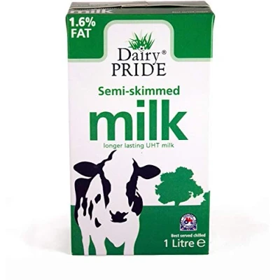 Image of Dairy Pride Semi Skimmed Milk 1 Litre (Pack of 12)