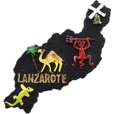 Image of Lanzarote Spain 3D Fridge Magnet Tourist Souvenir Gift,Home &amp; Kitchen Decoration magnetic sticker,Lanzarote Refrigerator