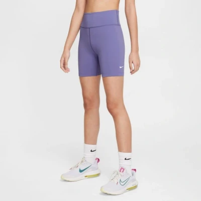 Image of Nike One Dri FIT Biker Shorts L 146 156 Purple