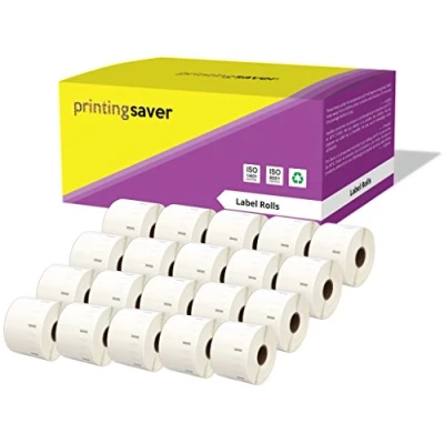 Image of Printing Saver 20x 11354 57 x 32 mm Compatible Multipurpose Labels Rolls (1000 per Roll) for LabelWriter 310 320 330 4XL 400 450 Turbo/Twin Turbo/Duo &amp; Seiko SLP Label Printers