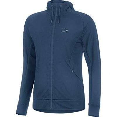 Image of GORE WEAR M Women&#039;s Signature Hoodie, 40, deep water blue