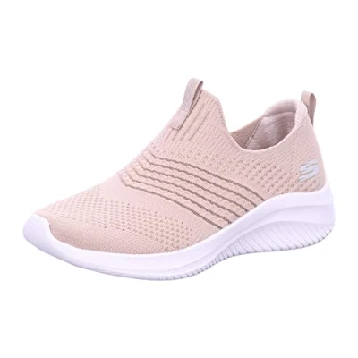 Image of Skechers Women&#039;s Ultra Flex 3.0 Classy Charm Sneaker, Taupe, 5.5 UK