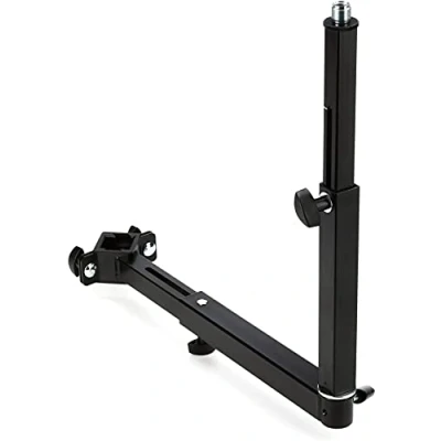Image of K&amp;M 18807 Universal Holder Black Steel Adjustable Extension for Music Accessories Folding Table and Omega