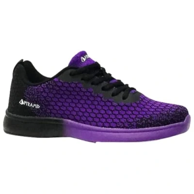 Image of Pyramid Women&#039;s Path Lite Seamless Mesh Bowling Shoes, Black/Purple, 5 UK