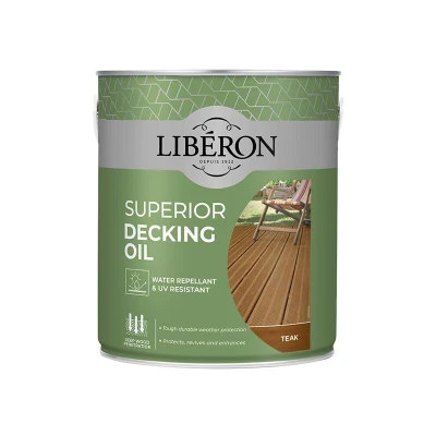 Image of Liberon Superior Decking Oil Teak 2.5L