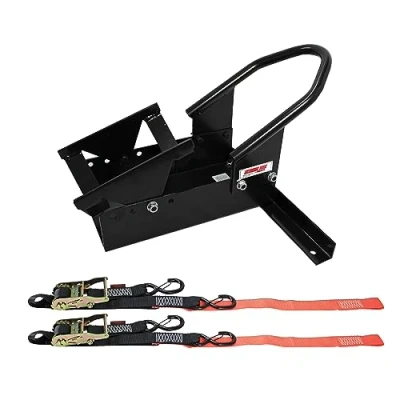 Image of Extreme Max 5600.3204 Deluxe Motorcycle Wheel Chock/Tie Down Kit