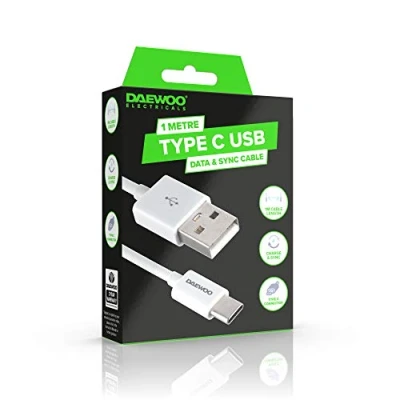 Image of Daewoo Electronics 1m USB A to C Cable 5v 1A