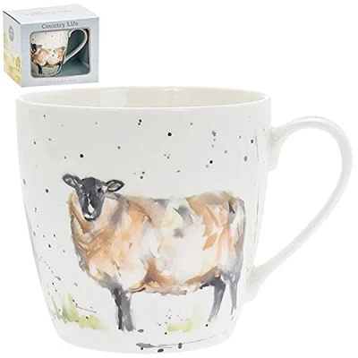 Image of The Leonardo Collection LP34062 Country Life l Sheep Picture Mug, Fine China, Boxed