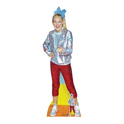 Image of STAR CUTOUTS CS717 Jojo Siwa Life size Cardboard Cut Out, Cardboard, Multi Colour, 3 x 60 172 cm