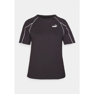 Image of Puma Sport Relaxed TEE Print Tshirt, Women&#039;s, Size: Large, Black