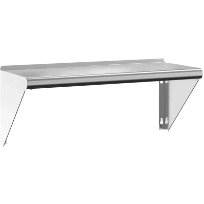 Image of vidaXL Wall Shelf 75x30x31 cm Silver Stainless Steel
