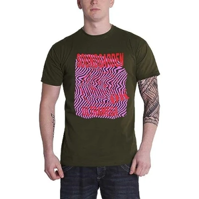Image of Soundgarden T Shirt Ultramega OK Band Logo Official Unisex Green L