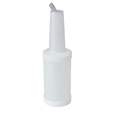 Image of Chabrias Ltd Store &amp; Pour Ultimate Save and Serve Flair Bottle Pourer Ideal Cocktail Drinks Storage Solution (White, 1 Litre)