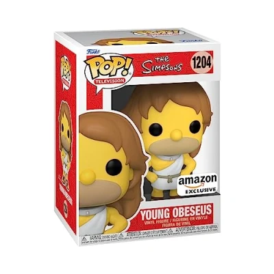 Image of Funko POP! Animation: Simpsons Buff Homer Simpson the Amazon Exclusive Collectable Vinyl Figure Gift Idea Official Merchandise Toys for Kids &amp; Adults TV Fans